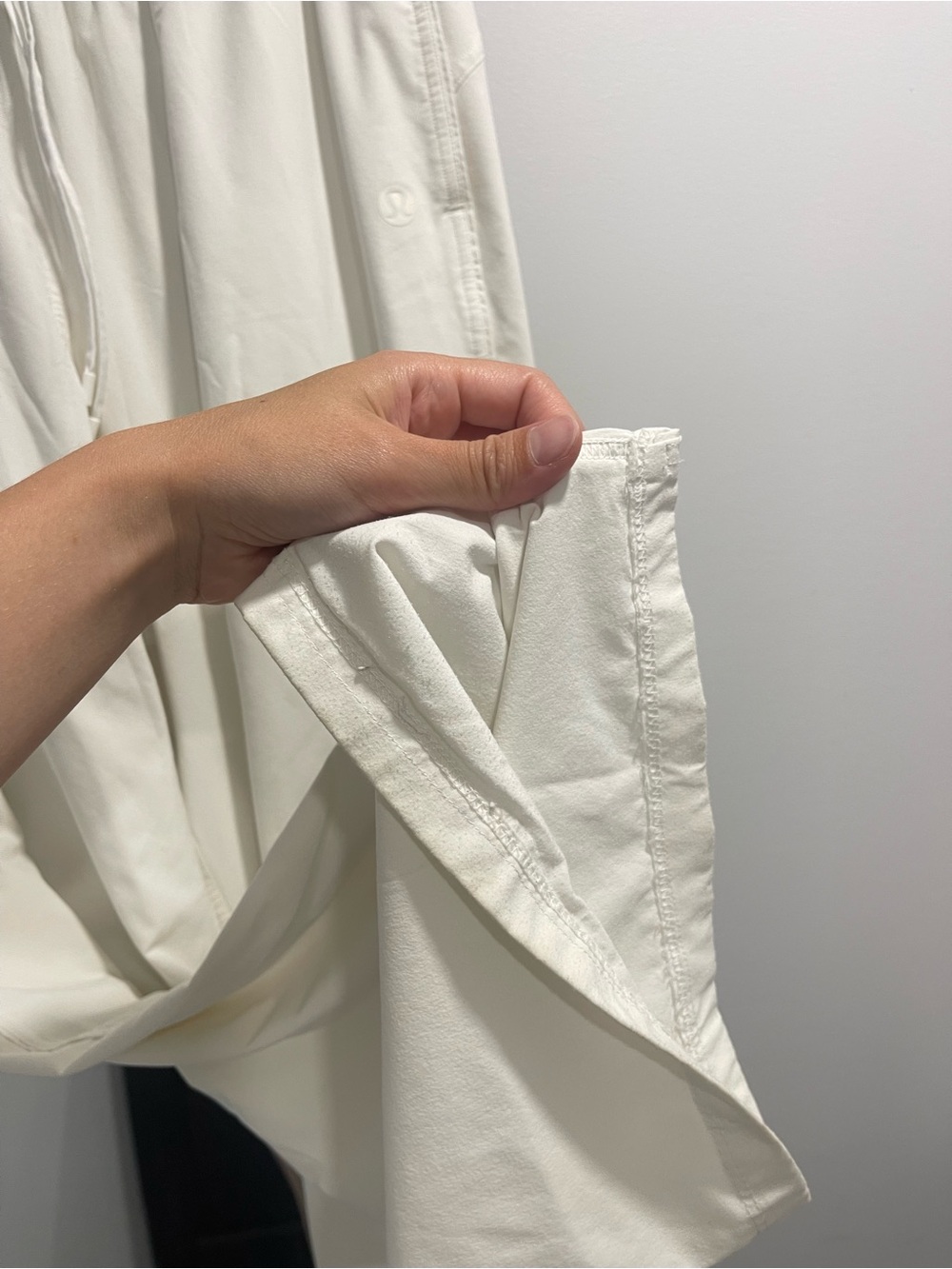 Lululemon Court Rival Wide Leg Track Pant Regular White size 10 - Picture 10 of 16